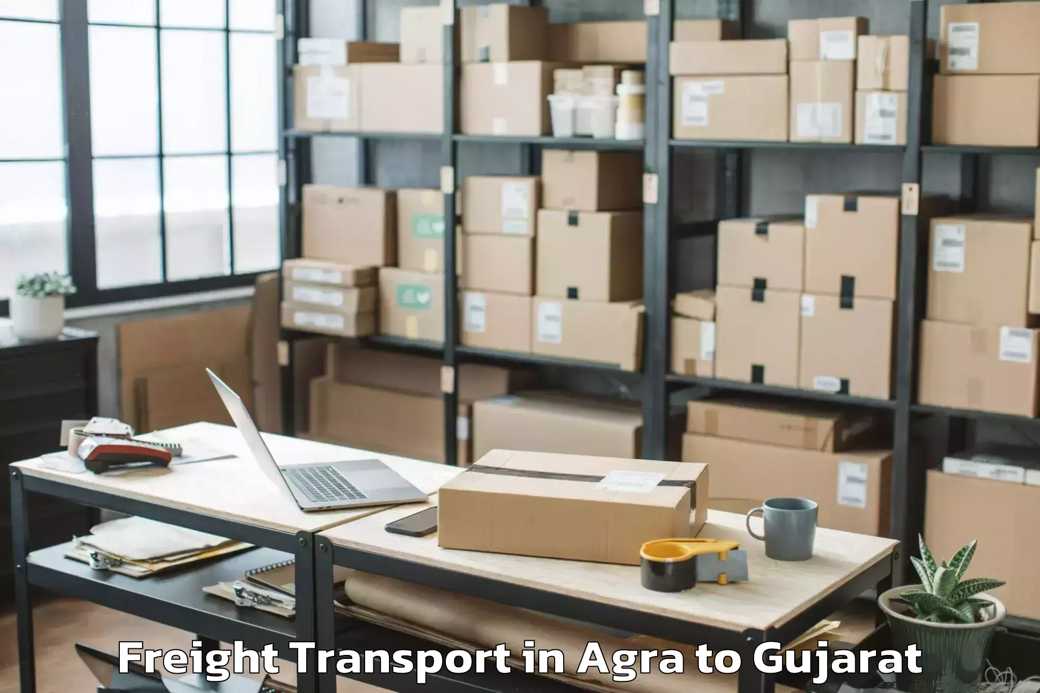 Comprehensive Agra to Swarnim Startup And Innovation Freight Transport